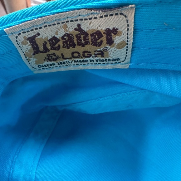 Leader Logo women's blue adjustable cheer hat - Picture 9 of 9